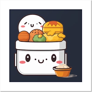 kawaii bento sushi T-Shirt cute  funny Posters and Art